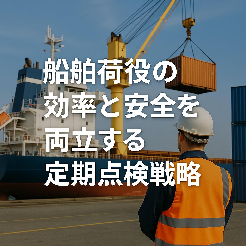 船舶荷役の効率と安全を両立する定期点検戦略