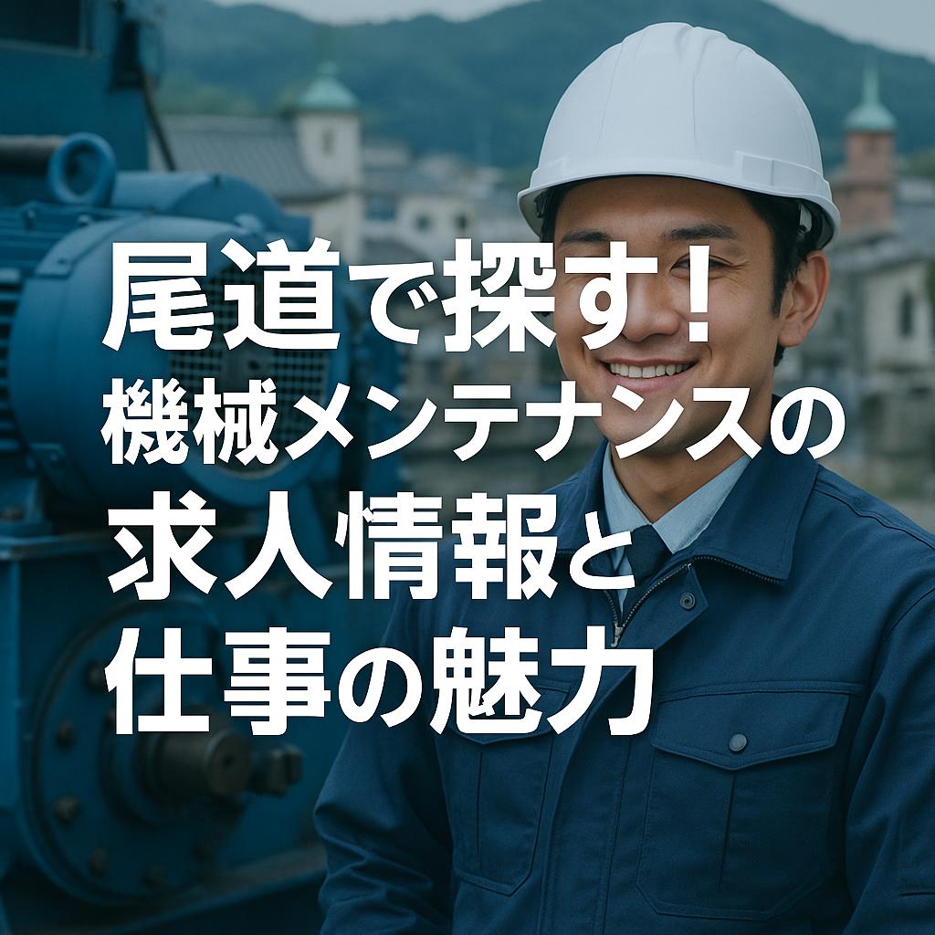 尾道で探す!機械メンテナンスの求人情報と仕事の魅力