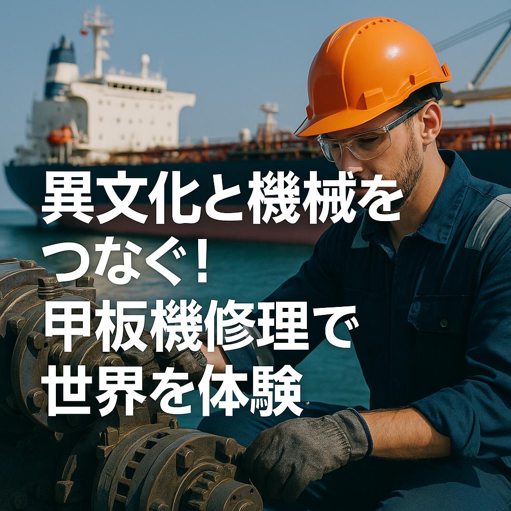 異文化と機械をつなぐ！甲板機修理で世界を体験